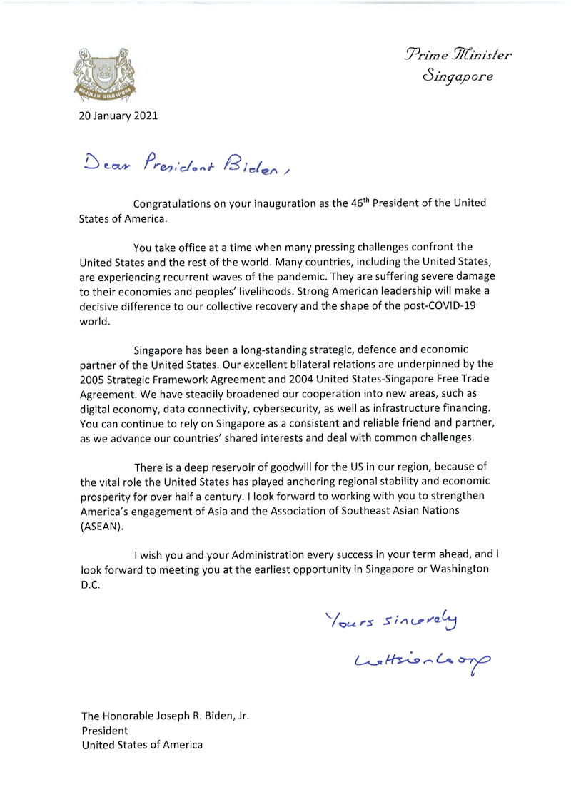 PM letter
