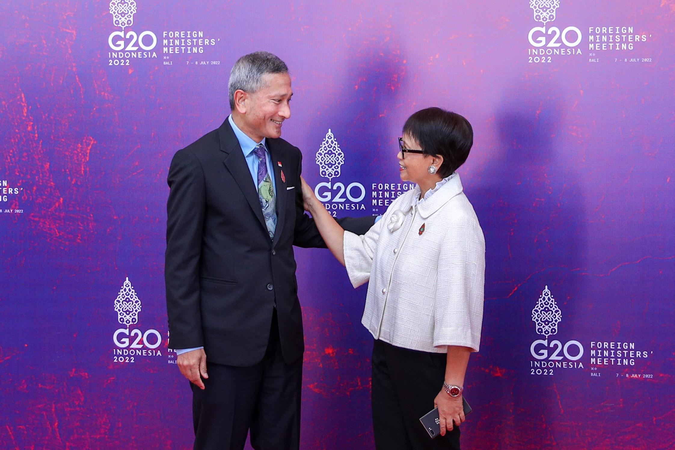 Minister of Foreign Affairs, Engagements of Dr. Vivian Balakrishnan at the G20 Foreign Ministers Meeting, Bali, Indonesia, July 7-8, 2022