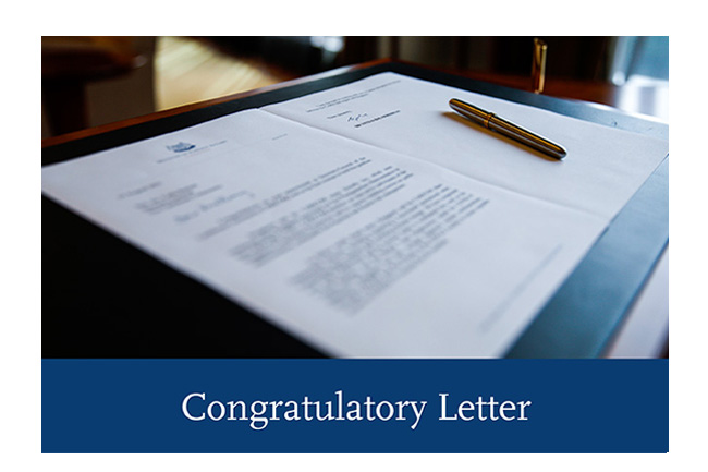 7 Congratulatory Letter